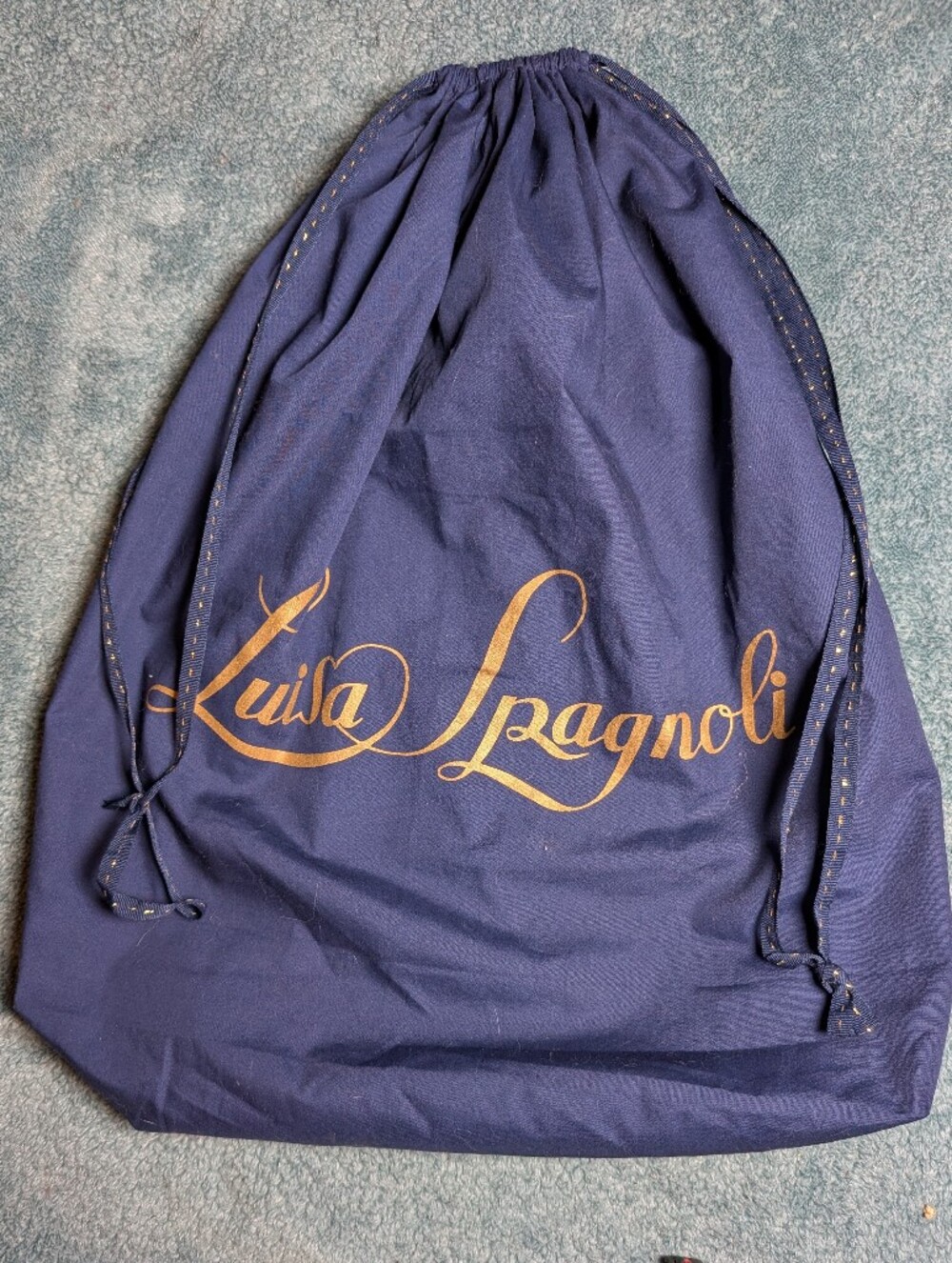 Luisa Spagnoli Large Drawstring Dust Bag Tote Shoulder Handbag Travel Storage